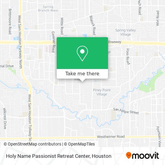 Holy Name Passionist Retreat Center map