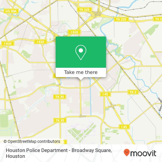 Houston Police Department - Broadway Square map