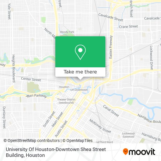 University Of Houston-Downtown Shea Street Building map