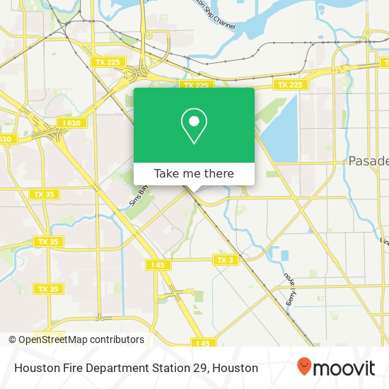Houston Fire Department Station 29 map