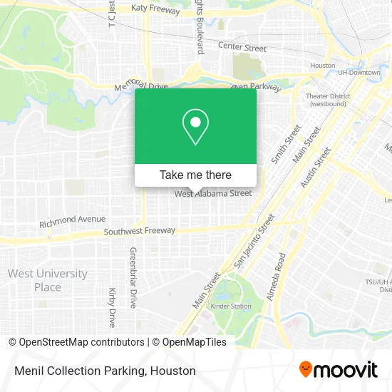Menil Collection Parking map