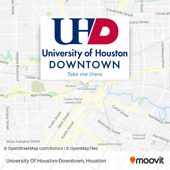 Mapa de University Of Houston-Downtown
