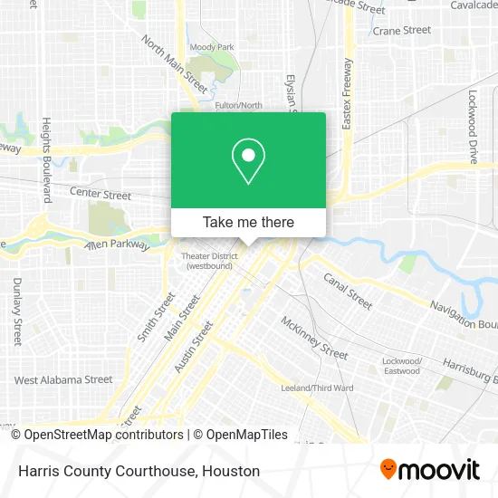 Harris County Courthouse map