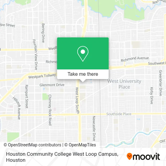 Mapa de Houston Community College West Loop Campus