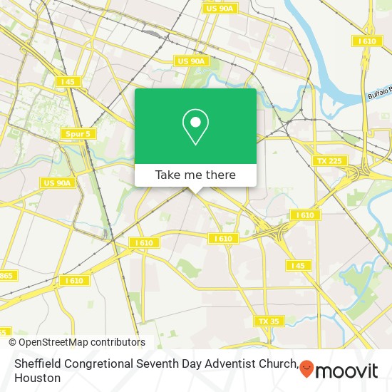 Sheffield Congretional Seventh Day Adventist Church map