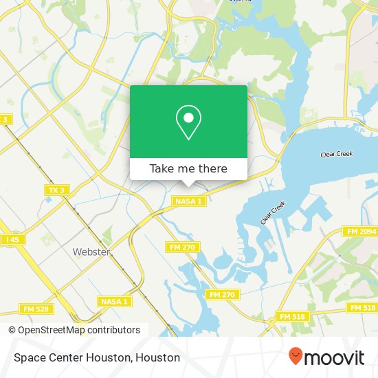 Mapa de Space Center Houston