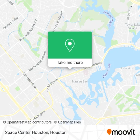 Space Center Houston map
