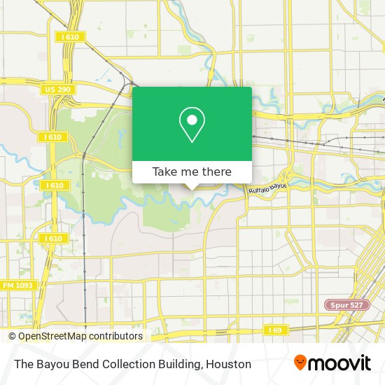 The Bayou Bend Collection Building map