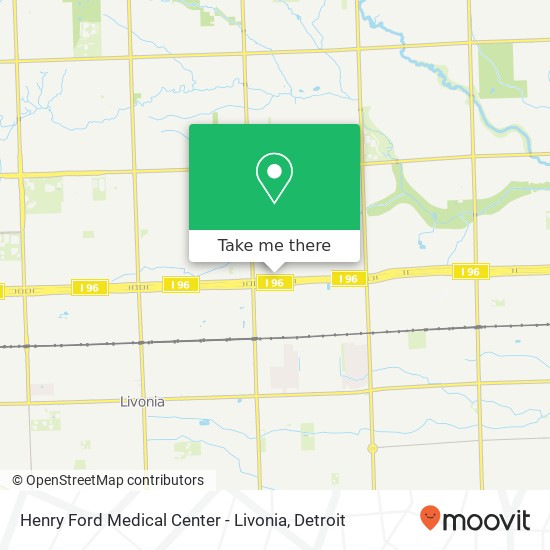 Henry Ford Medical Center - Livonia map