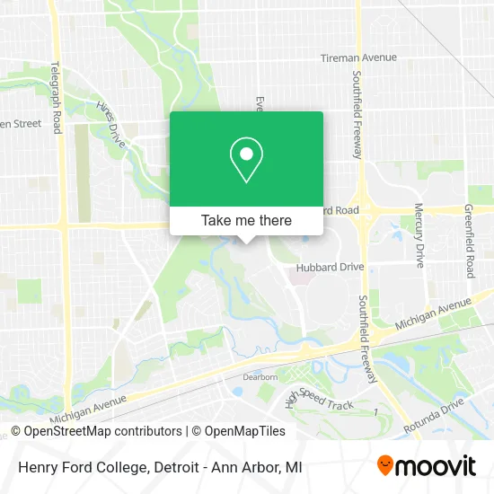 Henry Ford College map