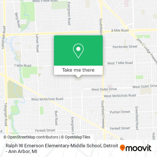 Ralph W Emerson Elementary-Middle School map