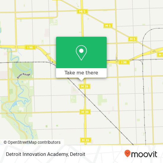 Detroit Innovation Academy map