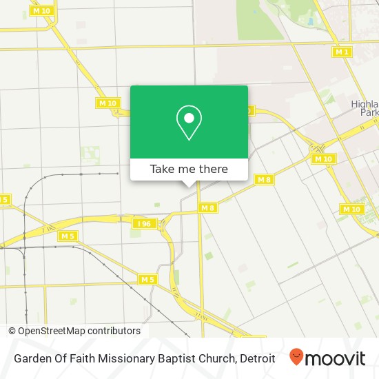 Mapa de Garden Of Faith Missionary Baptist Church