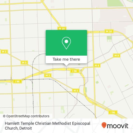 Mapa de Hamlett Temple Christian Methodist Episcopal Church