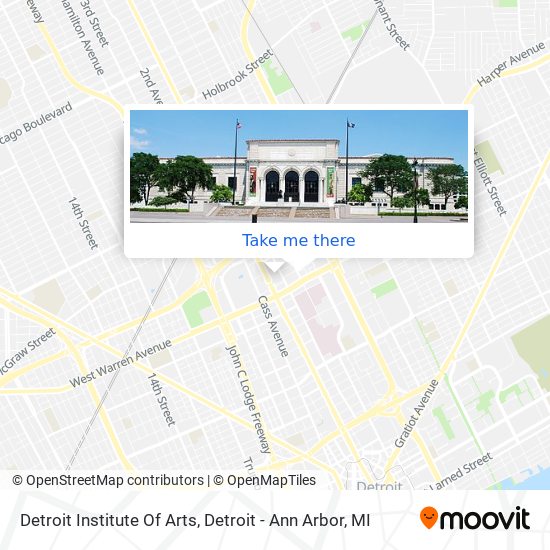 Detroit Institute Of Arts map