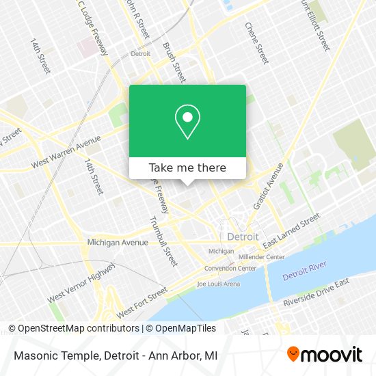 Masonic Temple map