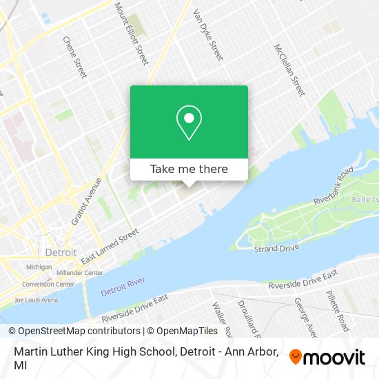 Martin Luther King High School map