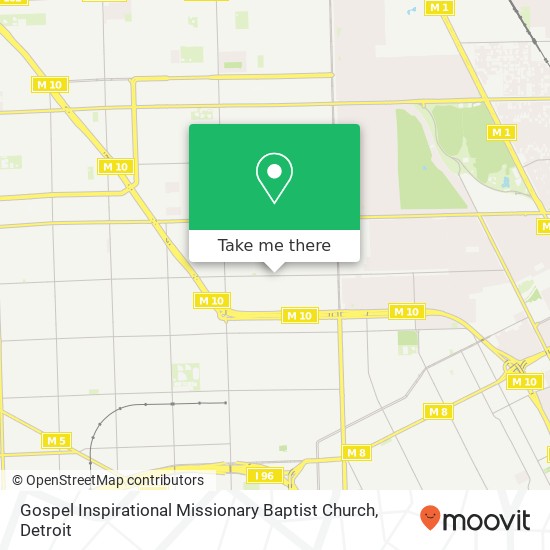 Mapa de Gospel Inspirational Missionary Baptist Church