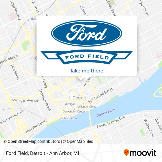 Ford Field map