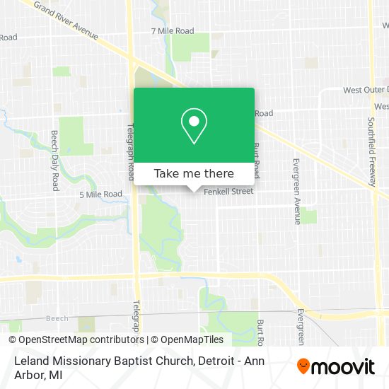 Mapa de Leland Missionary Baptist Church