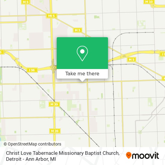 Mapa de Christ Love Tabernacle Missionary Baptist Church