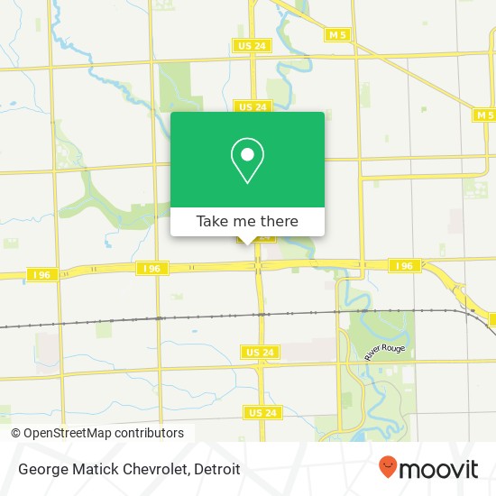 George Matick Chevrolet map