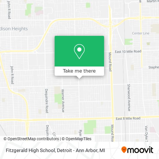 Fitzgerald High School map