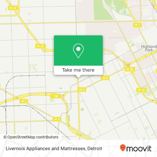 Mapa de Livernois Appliances and Mattresses