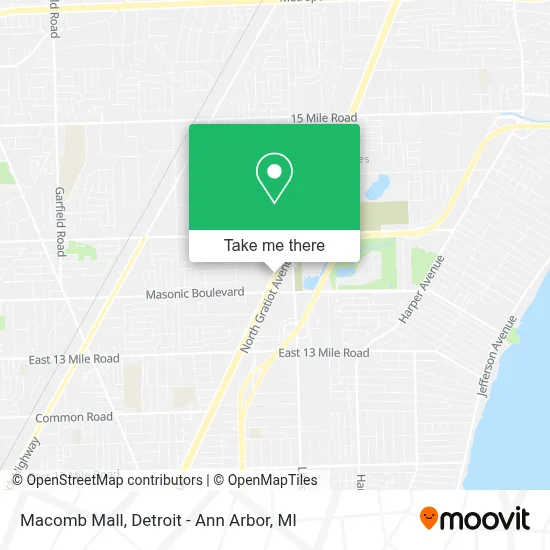 Macomb Mall map