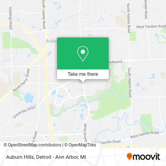 Auburn Hills map