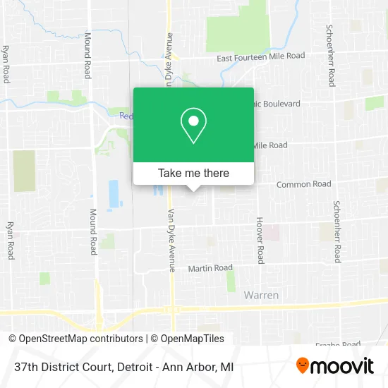 37th District Court map