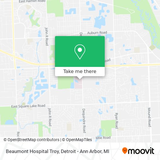 How to get to Beaumont Hospital Troy in Detroit Ann Arbor MI by