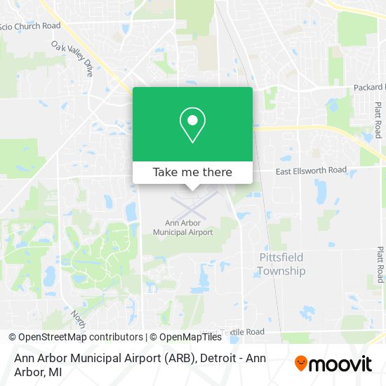 Ann Arbor Municipal Airport (ARB) map