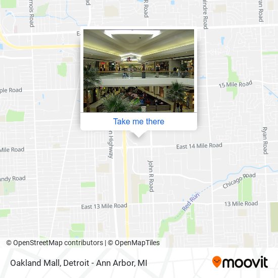 Oakland Mall map