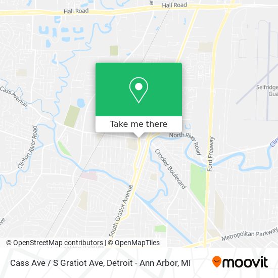 Cass Ave / S Gratiot Ave map