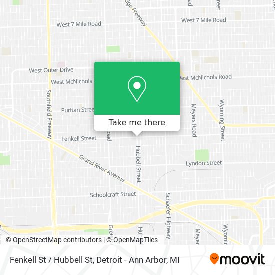 Mapa de Fenkell St / Hubbell St