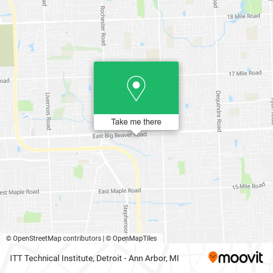 ITT Technical Institute map