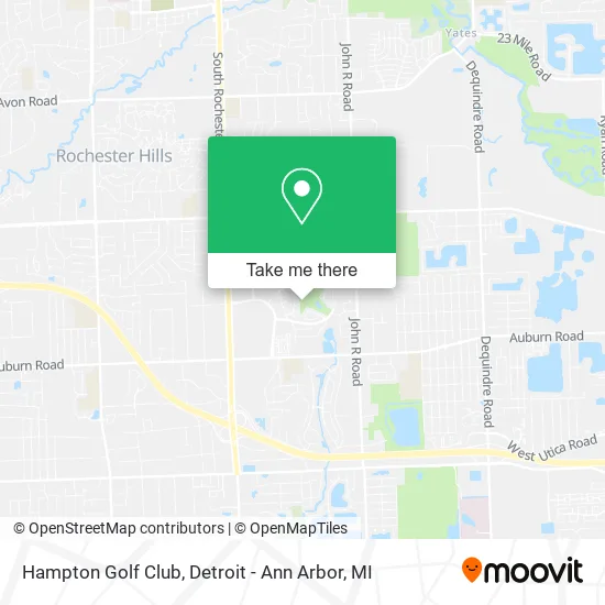 Hampton Golf Club map