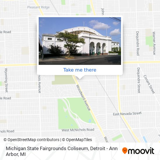 Michigan State Fairgrounds Coliseum map