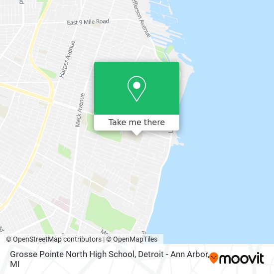 Mapa de Grosse Pointe North High School