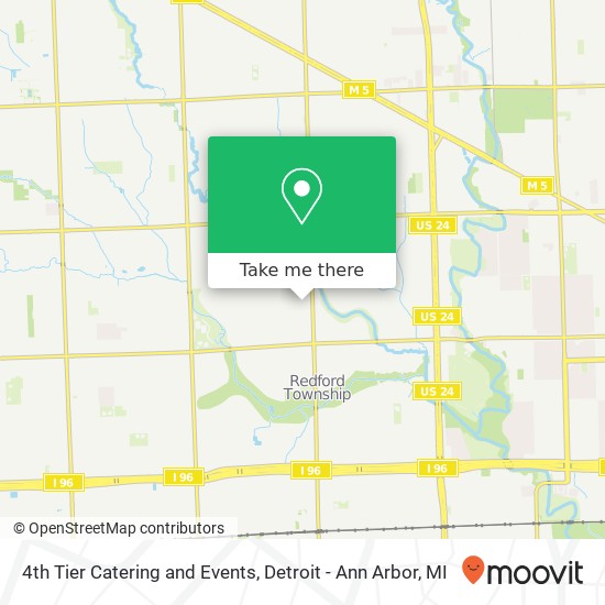 4th Tier Catering and Events map