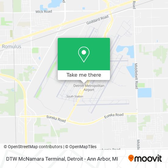 DTW McNamara Terminal map