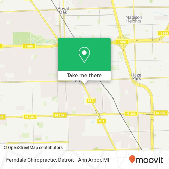 Ferndale Chiropractic map