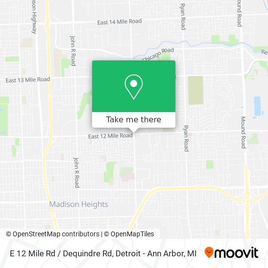 E 12 Mile Rd / Dequindre Rd map