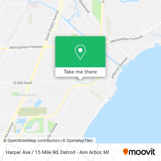 Mapa de Harper Ave / 15 Mile Rd