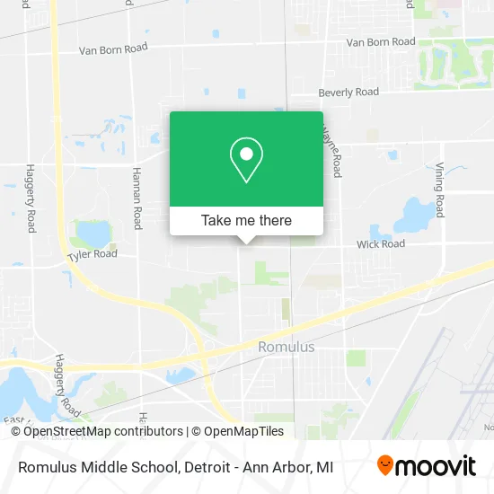 Romulus Middle School map