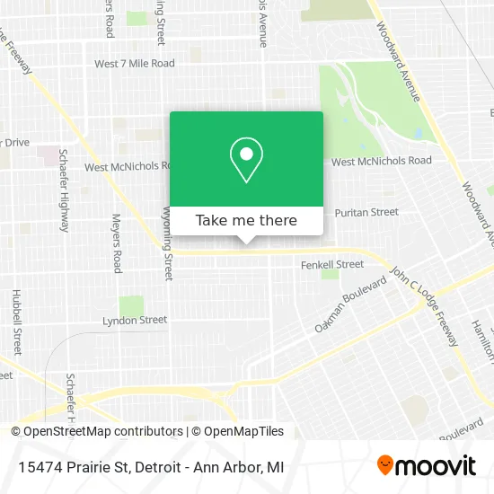 15474 Prairie St map