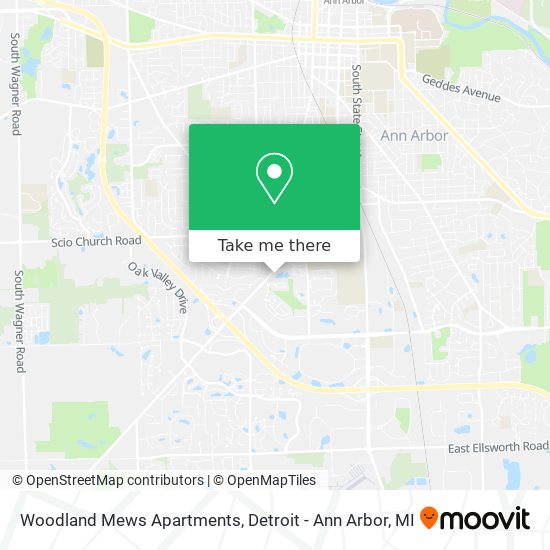 Mapa de Woodland Mews Apartments