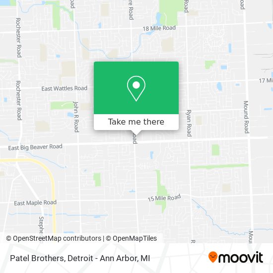 Mapa de Patel Brothers