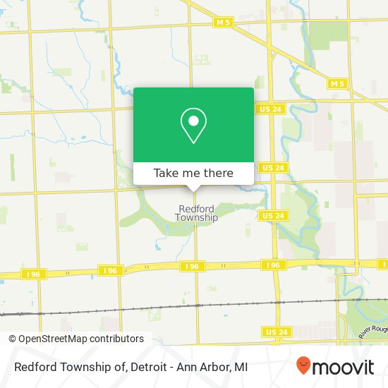 Mapa de Redford Township of